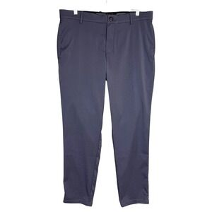 Nike Dri Fit Pants 34x30 Gray Performance Flat Front Commuter Straight Leg